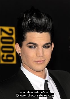Photo of Adam Lambert arriving at the 2009 American Music Awards at the Nokia Theatre in Los Angeles, November22nd 2009.<br> Chris Walter<br> , reference; adam-lambert-6665a