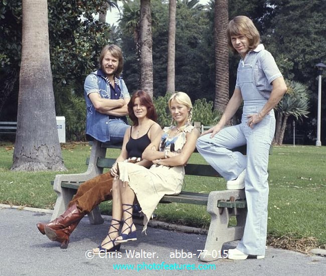Photo of ABBA for media use , reference; abba-77-015a,www.photofeatures.com