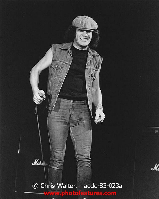Photo of AC/DC for media use , reference; acdc-83-023a,www.photofeatures.com