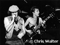 AC/DC 1982 Brian Johnson and Angus Young