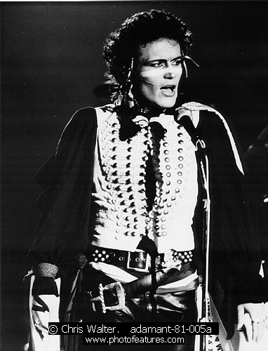 Photo of Adam Ant for media use , reference; adamant-81-005a,www.photofeatures.com