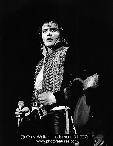 Photo of Adam Ant for media use , reference; adamant-81-027a,www.photofeatures.com