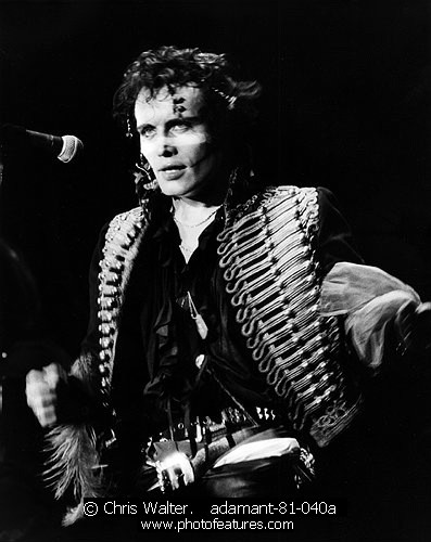 Photo of Adam Ant for media use , reference; adamant-81-040a,www.photofeatures.com