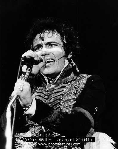 Photo of Adam Ant for media use , reference; adamant-81-041a,www.photofeatures.com
