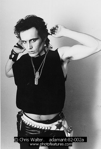 Photo of Adam Ant for media use , reference; adamant-82-002a,www.photofeatures.com
