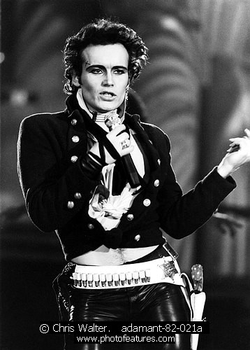 Photo of Adam Ant for media use , reference; adamant-82-021a,www.photofeatures.com