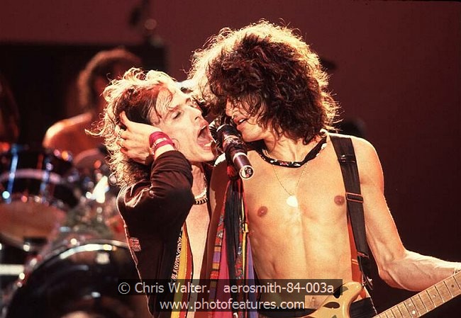 Photo of Aerosmith for media use , reference; aerosmith-84-003a,www.photofeatures.com