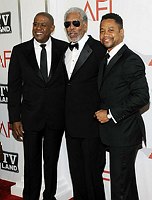 Photo of Forest Whitaker, Morgan Freeman and Cuba Gooding Jr.arrives at AFI's 39th Annual Achievement Award Honoring Morgan Freeman at Sony Studios on June 9,2011 at Culver City, California.