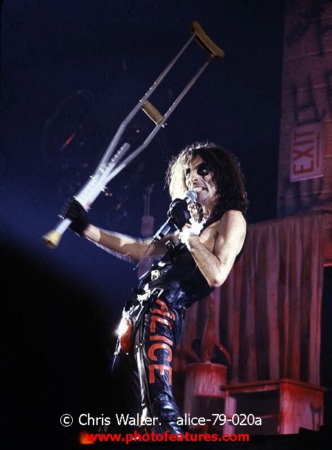 Photo of Alice Cooper for media use , reference; alice-79-020a,www.photofeatures.com