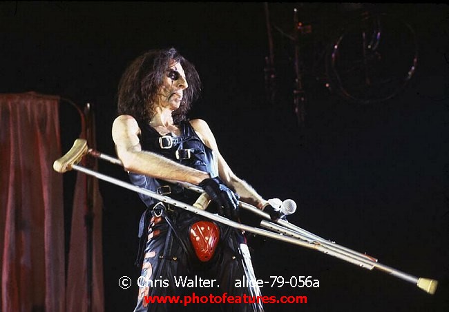 Photo of Alice Cooper for media use , reference; alice-79-056a,www.photofeatures.com