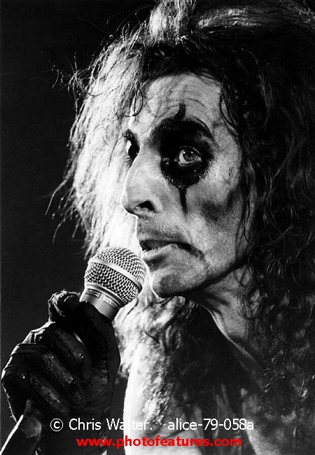Photo of Alice Cooper for media use , reference; alice-79-058a,www.photofeatures.com