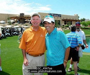 Photo of Vice President Dan Quayle and Alice Cooper at the 9th Alice Cooper Golf Tournament in Scottsdale to benefit his Solid Rock Foundation Charity, May 2nd 2005. phoo by Chris walter/Photofeatures. , reference; DSC_4947aa