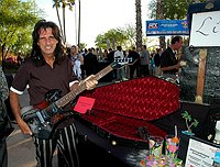 Photo of Alice Cooper and guitar for auction 