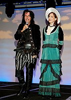 Photo of Alice Cooper and Sheryl Cooper<br>at the 9th Annual Alice Cooper Celebrity Golf Tournament in Scottsdale, Arizona, May 1st 2005.  Photo by Chris Walter/Photofeatures.