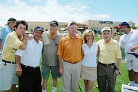 Photo of Gary Mele Deer, Cheech Marin, guest, Dan Quayle, Ann Liguori and Dennis Hopper  <br>at the 9th Alice Cooper Golf Tournament in Scottsdale to benefit his Solid Rock Foundation Charity, May 2nd 2005. phoo by Chris walter/Photofeatures.