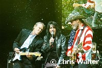 Glen Campbell, Alice Cooper and Ted Nugent at Alice Cooper's Christmas Pudding show for his Solid Rock Foundation Charity at Dodge Theatre in Phoenix, Arizona, December 18th 2004. Photo by Chris Walter/Photofeatures.
