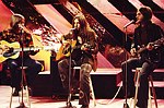 Photo of America 1973 Gerry Beckley, Dewey Bunnell and Dan Peek on Top Of The Pops<br>