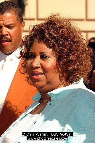 Photo of Aretha Franklin by Chris Walter , reference; DSC_9643a,www.photofeatures.com