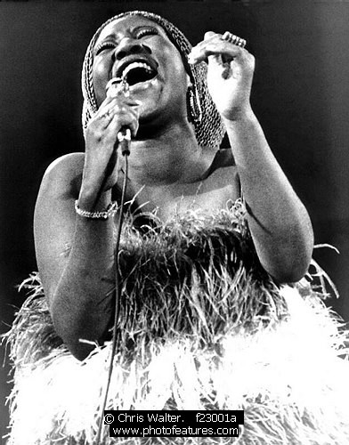 Photo of Aretha Franklin by Chris Walter , reference; f23001a,www.photofeatures.com