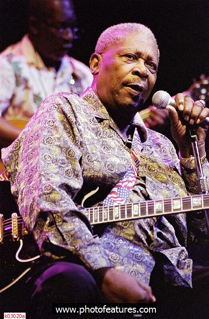 Photo of B B King for media use , reference; k03020a,www.photofeatures.com