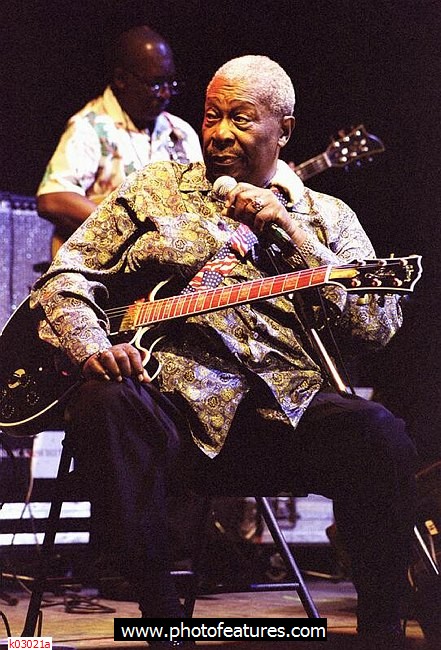 Photo of B B King for media use , reference; k03021a,www.photofeatures.com