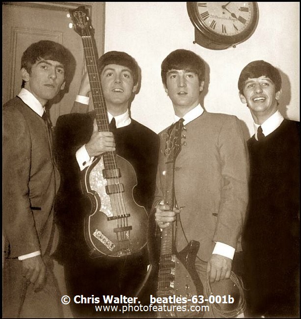 Photo of Beatles for media use , reference; beatles-63-001b,www.photofeatures.com
