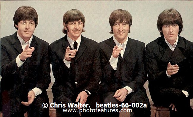 Photo of Beatles for media use , reference; beatles-66-002a,www.photofeatures.com