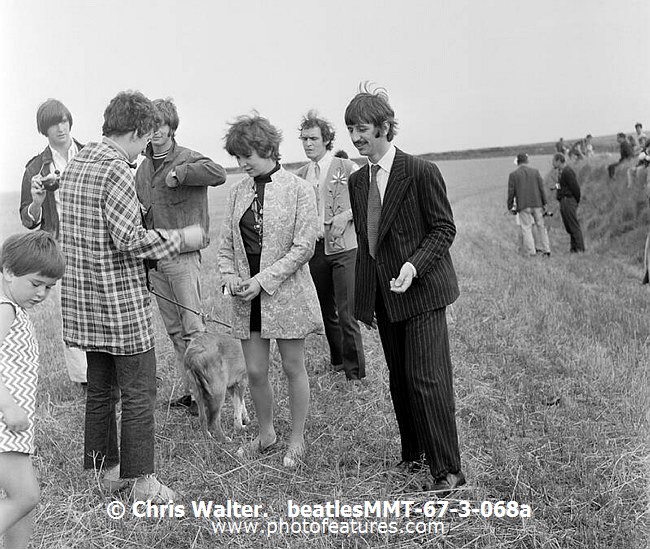 Photo of Beatles for media use , reference; beatlesMMT-67-3-068a,www.photofeatures.com