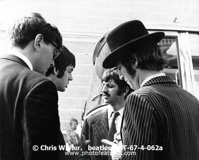 Photo of Beatles for media use , reference; beatlesMMT-67-4-062a,www.photofeatures.com