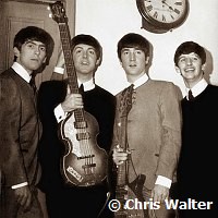 The Beatles 1963 George Harrison, Paul McCartney, John Lennon and Ringo Starr at  The Royal Albert Hall.
