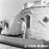 Beatles 1967 John Lennon films Magical Mystery Tour at Huer's Hut in Newquay Cornwall<br> Chris Walter