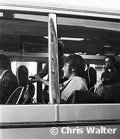 Beatles 1967 John Lennon on the Magical Mystery Tour bus