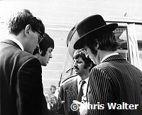 Beatles 1967 Paul McCartney,  Ringo Starr and John Lennon at thestart of The Magical Mystery Tour 
