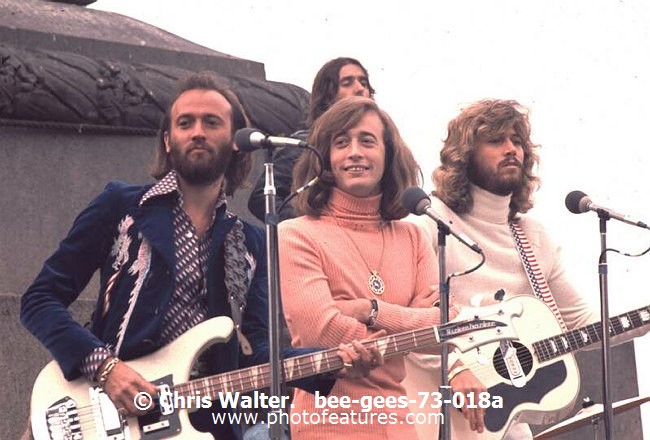 Photo of Bee Gees for media use , reference; bee-gees-73-018a,www.photofeatures.com