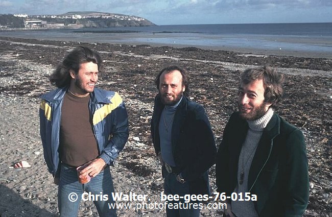 Photo of Bee Gees for media use , reference; bee-gees-76-015a,www.photofeatures.com