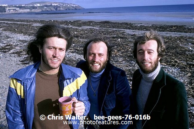 Photo of Bee Gees for media use , reference; bee-gees-76-016b,www.photofeatures.com