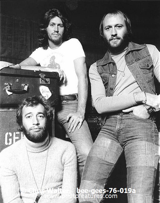 Photo of Bee Gees for media use , reference; bee-gees-76-019a,www.photofeatures.com