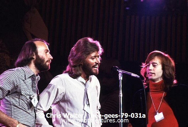 Photo of Bee Gees for media use , reference; bee-gees-79-031a,www.photofeatures.com