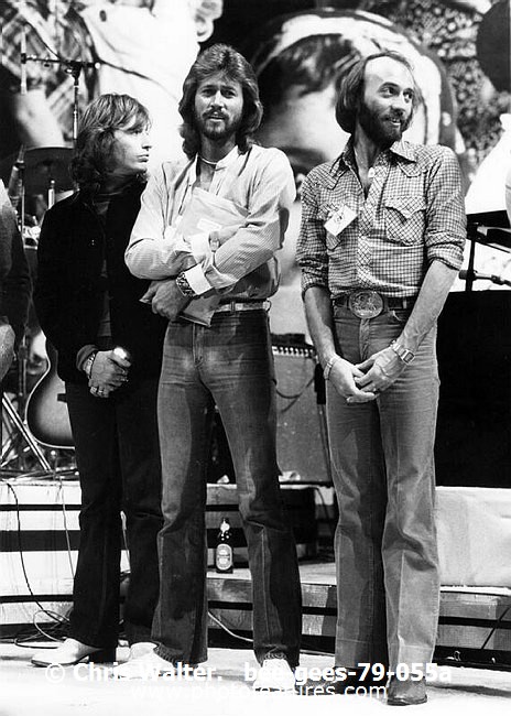 Photo of Bee Gees for media use , reference; bee-gees-79-055a,www.photofeatures.com