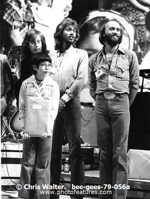 Photo of Bee Gees for media use , reference; bee-gees-79-056a,www.photofeatures.com