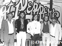 Bee Gees 1978 with Robert Stigwood and Dee Anthony for Sgt. Pepper movie