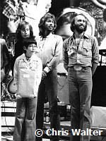 Bee Gees 1979 Robin Gibb, Maurice Gibb and Barry Gibb at UNICEF concert at the UN