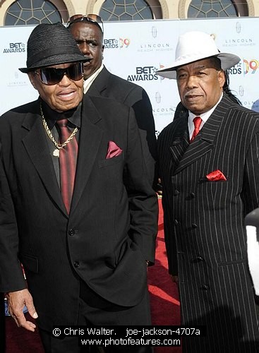 Photo of Joe Jackson (l), father of Michael Jackson, at the 2009 BET Awards at the Shrine Auditorium in Los Angeles on June 28th 2009.<br>Photo by Chris Walter/Photofeatures , reference; joe-jackson-4707a