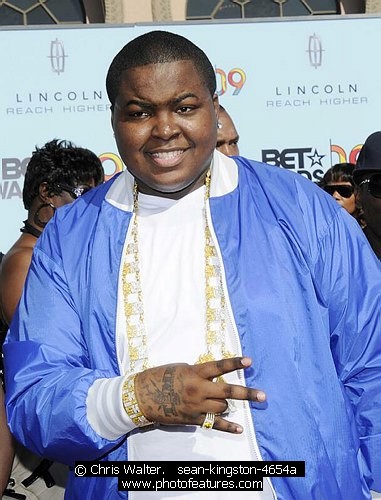 Photo of Sean Kingston at the 2009 BET Awards at the Shrine Auditorium in Los Angeles on June 28th 2009.<br>Photo by Chris Walter/Photofeatures , reference; sean-kingston-4654a