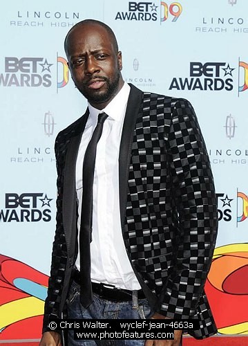 Photo of Wyclef Jean at the 2009 BET Awards at the Shrine Auditorium in Los Angeles on June 28th 2009.<br>Photo by Chris Walter/Photofeatures , reference; wyclef-jean-4663a