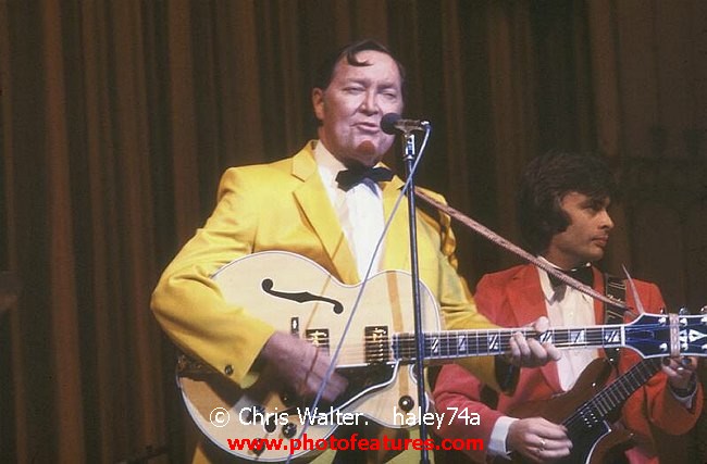 Photo of Bill Haley for media use , reference; haley74a,www.photofeatures.com