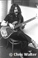 Black Sabbath 1970 Geezer Butler at Regent Sounds during Paranoid sessions