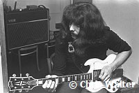 Black Sabbath 1970 Tony Iommi at Regent Sounds during Paranoid sessions<br> Chris Walter