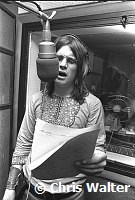 Black Sabbath 1970 Ozzy Osbourne at Regent Sounds during Paranoid sessions<br> Chris Walter