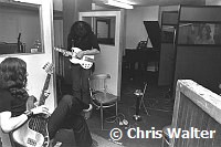 Black Sabbath 1970 Geezer Butler Tony Iommi Ozzy Osbourne at Regent Sounds during Paranoid sessions<br> Chris Walter